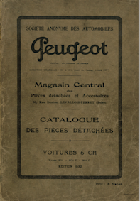 Catalogue 1932 pièces détachées 201 201T 201C
