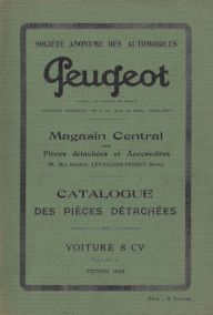 catalogue pièces détachées 301C 1932