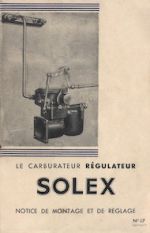 Notice Solex N° 17 Type R