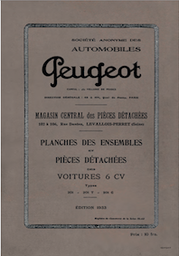 Planches des Ensembles 201 201T 201C - 1933