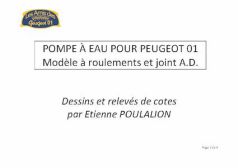 Pompe roulerments et jointsAD