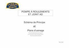 Pompe à eau roulements et joint AD