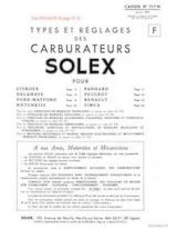 Solex Cahier N° 717 W janvier 1959