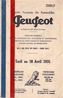 201, 301, 401, 601, 201 DL, 401 DL, SKD, MKD - avril 1935